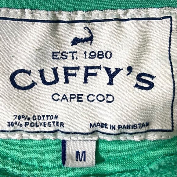 CAPE COD MA CUFFY'S Sweatshirt Women's Chatham Nantucket French Terry Aqua Blue - Picture 6 of 11